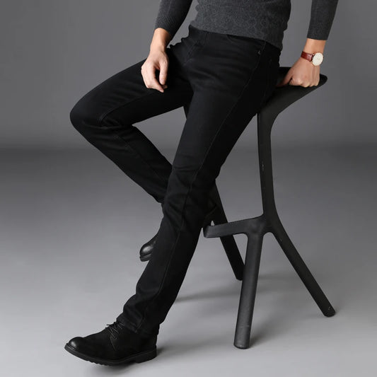 28-40inch Gavin Stretch Black Jeans Classic Style