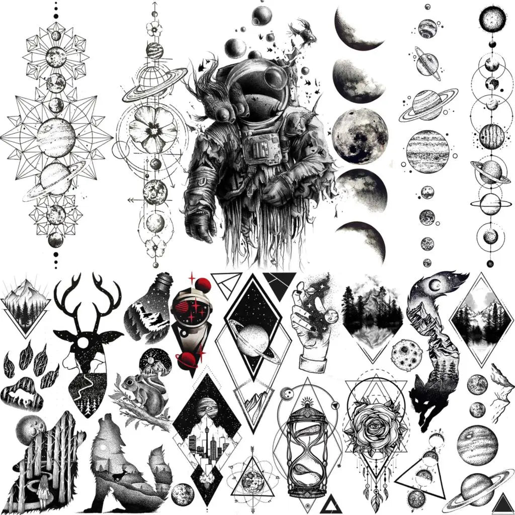 Temporary Tattoos Sheet