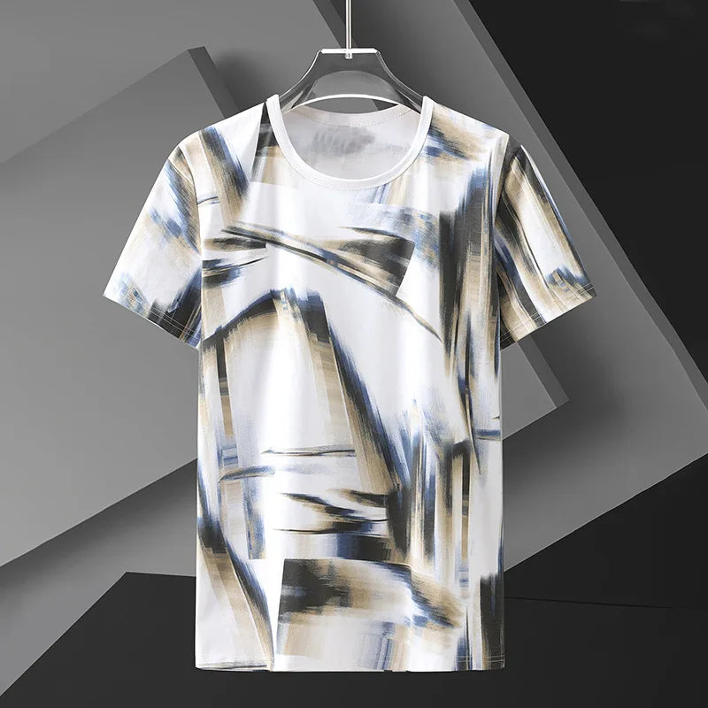 L-8XL Abstract Tee -2 COLOURS