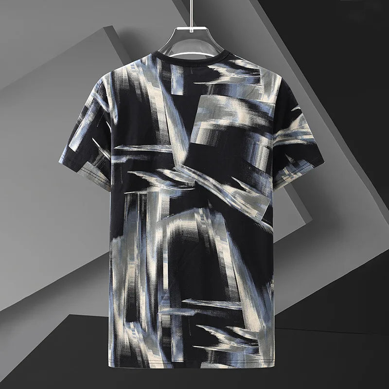 L-8XL Abstract Tee -2 COLOURS