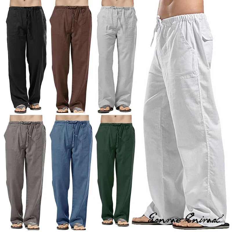 S-5XL -Max Linen Wide Leg Pants - MANY COLOURS