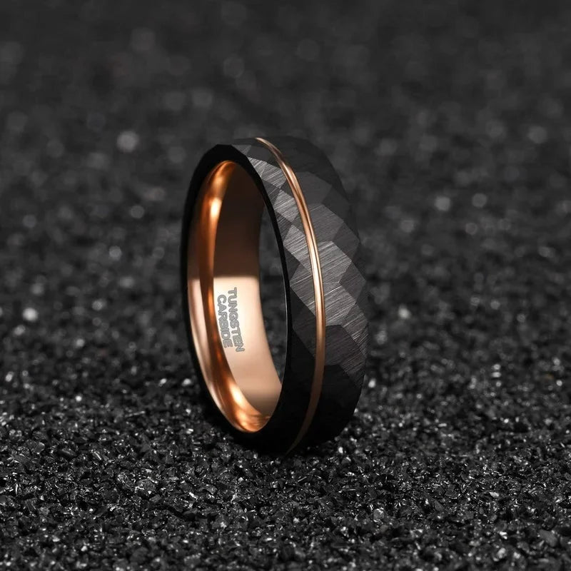 Tigrade 8mm Black Tungsten Ring