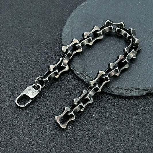 Black Keel Chain Link Bracelet