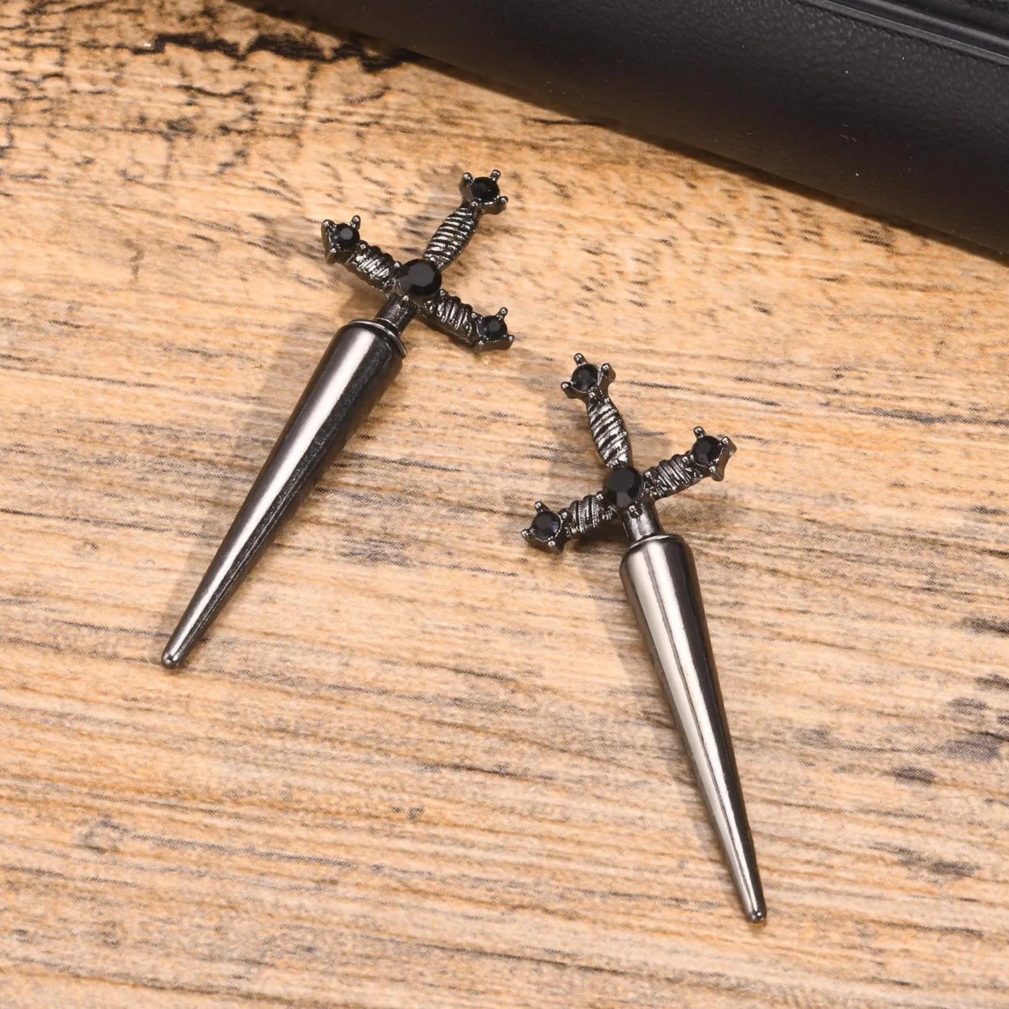 Gothic Sword Shaped Earrings