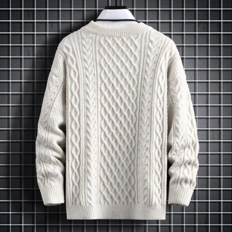 S-XXL Locky Cable Knit Jumper - 6 COLOURS