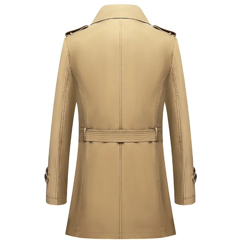 XS-6XL Chester Solid Classic Trench Coat - MANY COLOURS