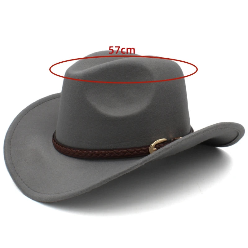 Cowboy Curled Brim Hat