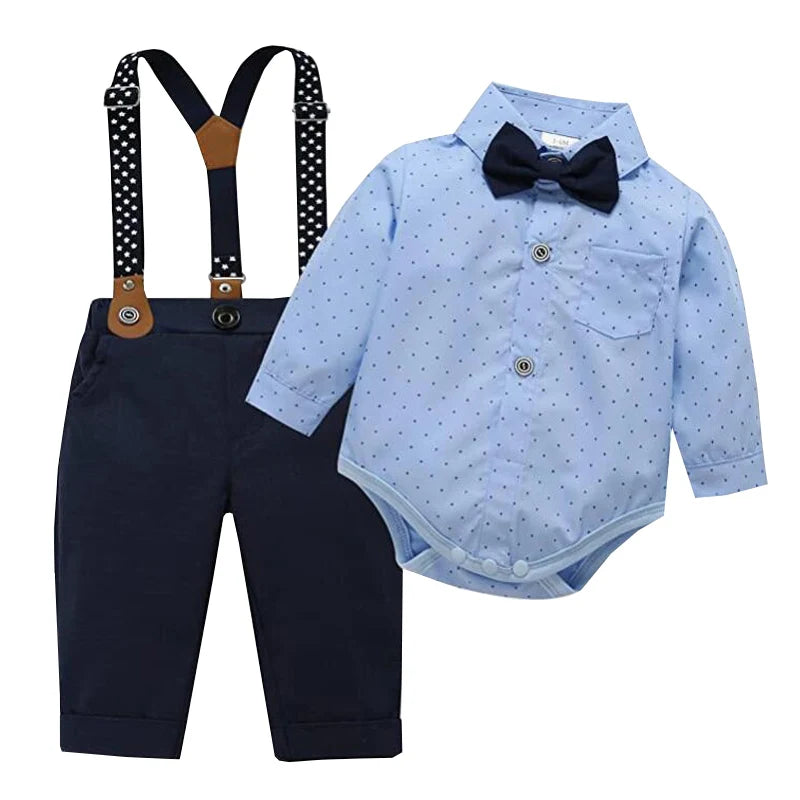 Formal Suspender Suit Set