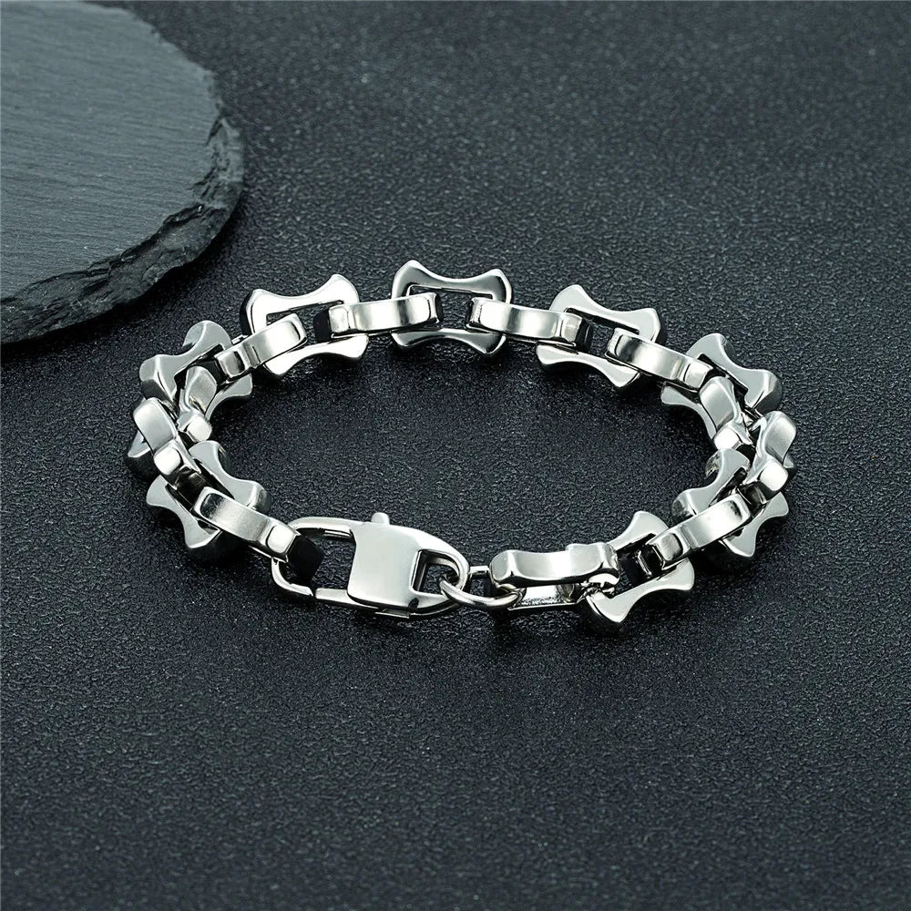 Black Keel Chain Link Bracelet