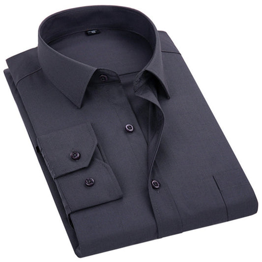 XS-6XL Solid Colour Dress Shirt - 6 colours