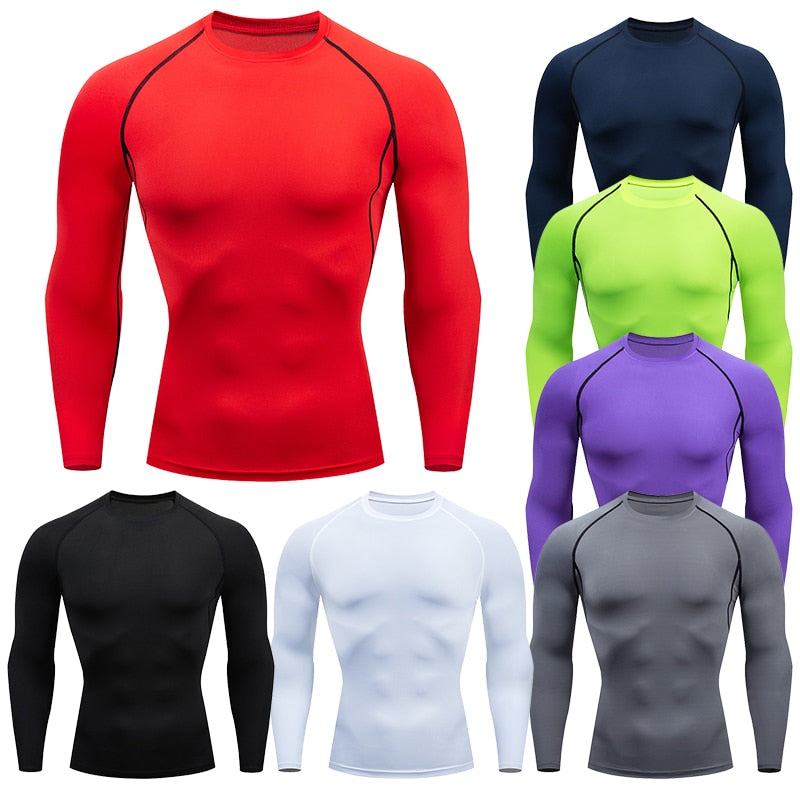 XS-XXL Compression Fitness Shirts - MANY COLOURS