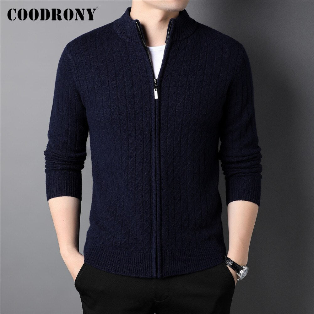XS-XXL COODRONY  100% Merino Wool Jacket - 4 COLOURS