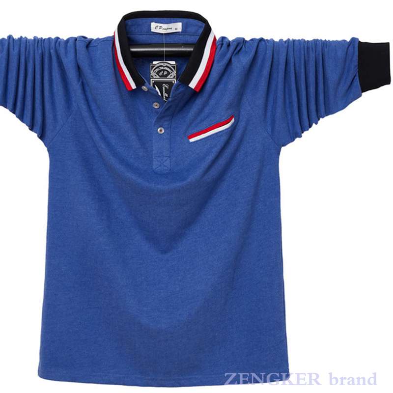 M-6XL Men's Long Polo Shirt - 6 colours