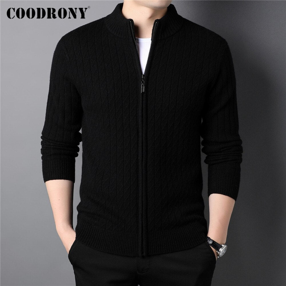 XS-XXL COODRONY  100% Merino Wool Jacket - 4 COLOURS