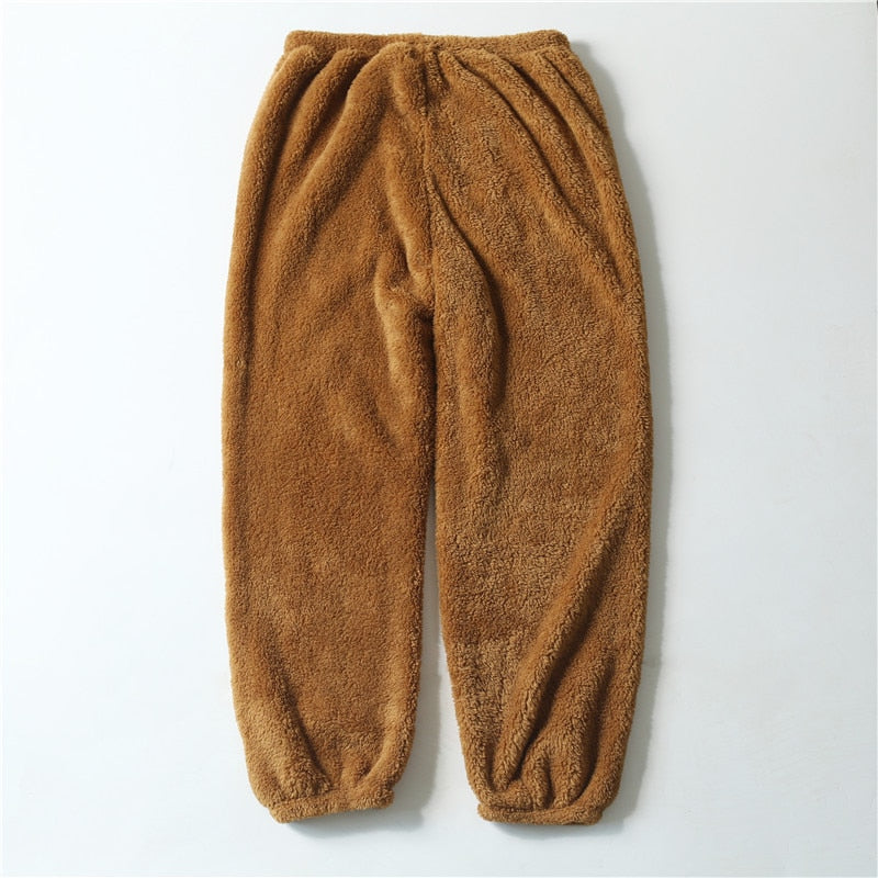 S-3XL Thick warm men's pyjama pants