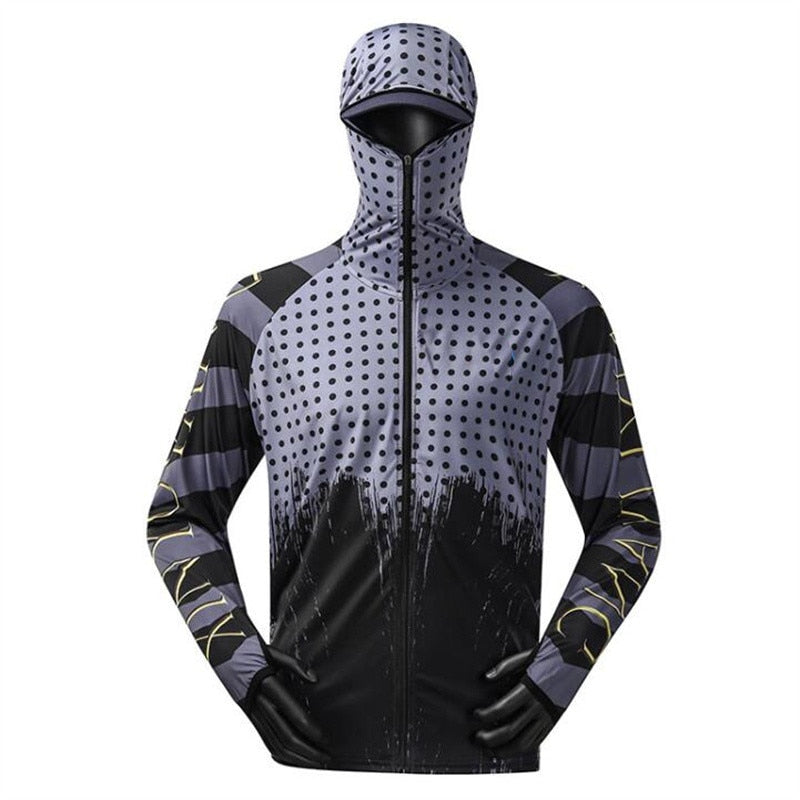 S-5XL  Fishing UV Hoodie With Mask - 7 Styles