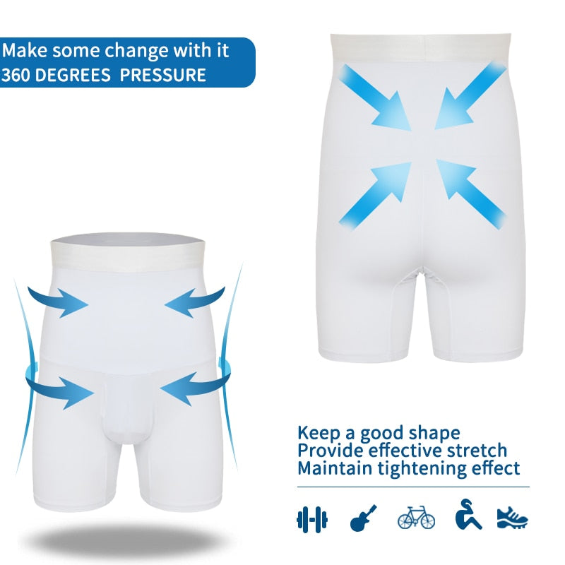 S-XXXL Men's Waist Trainer Slimming Shorts