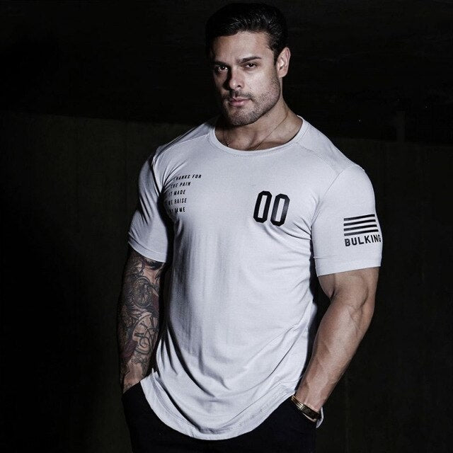 S-XXL Bodybuilding Cotton Workout Tees Tops - 4 colours