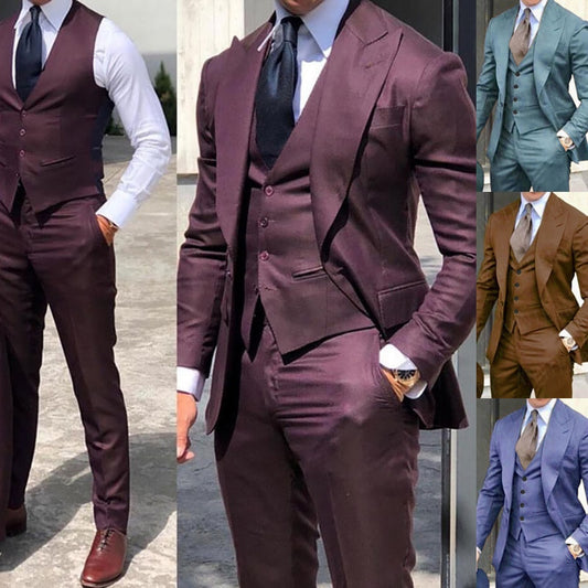 XS-4XL 3 Piece Colour Tuxedo Sets - 11 colours