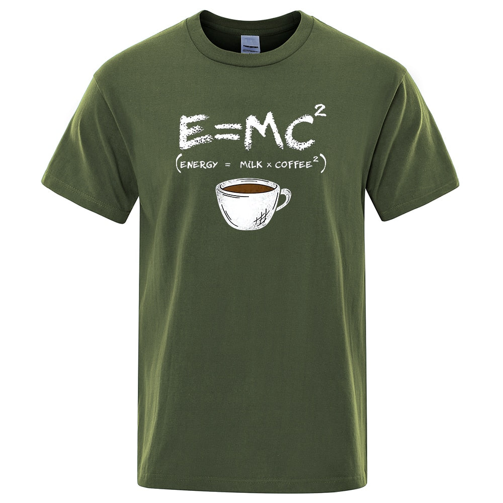 S-XXXL Energy=Milk+Coffee Tee