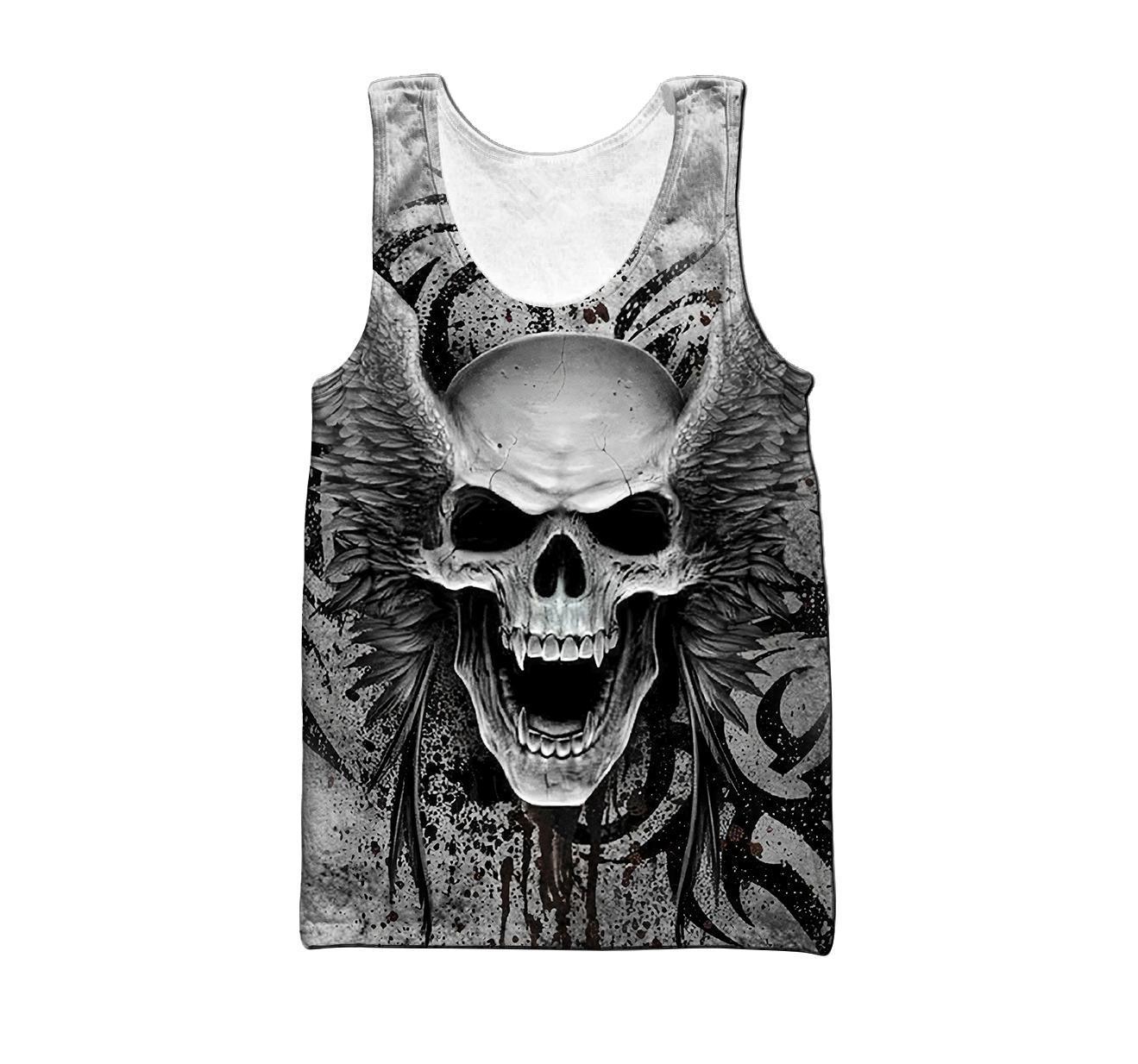 XS-XXXL Devil Skull Tank - 7 styles