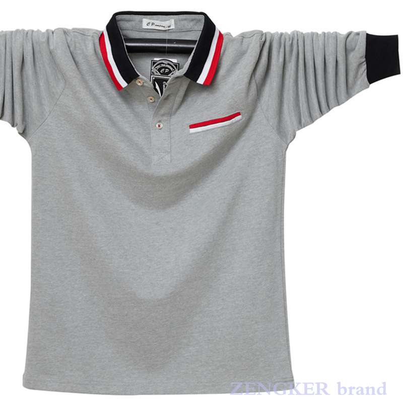 M-6XL Men's Long Polo Shirt - 6 colours