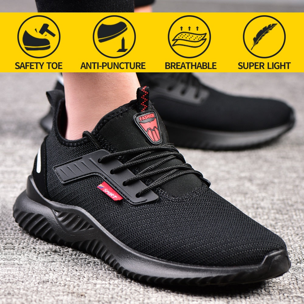 Work Safety Shoes Steel Cap Sneakers