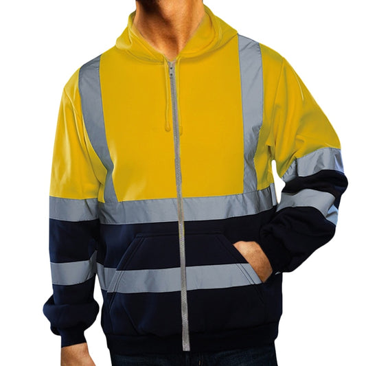 M-5XL Reflective Hi-Visibility Workwear Jacket - MANY COLOURS