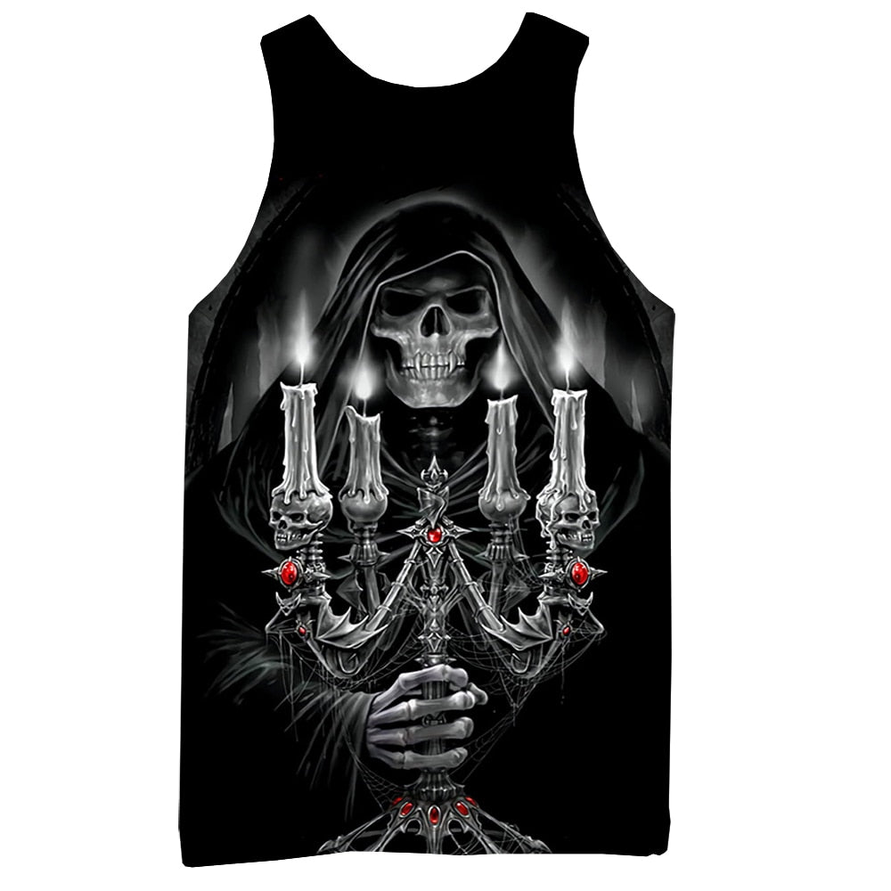 XS-5XL Skull Tank Top