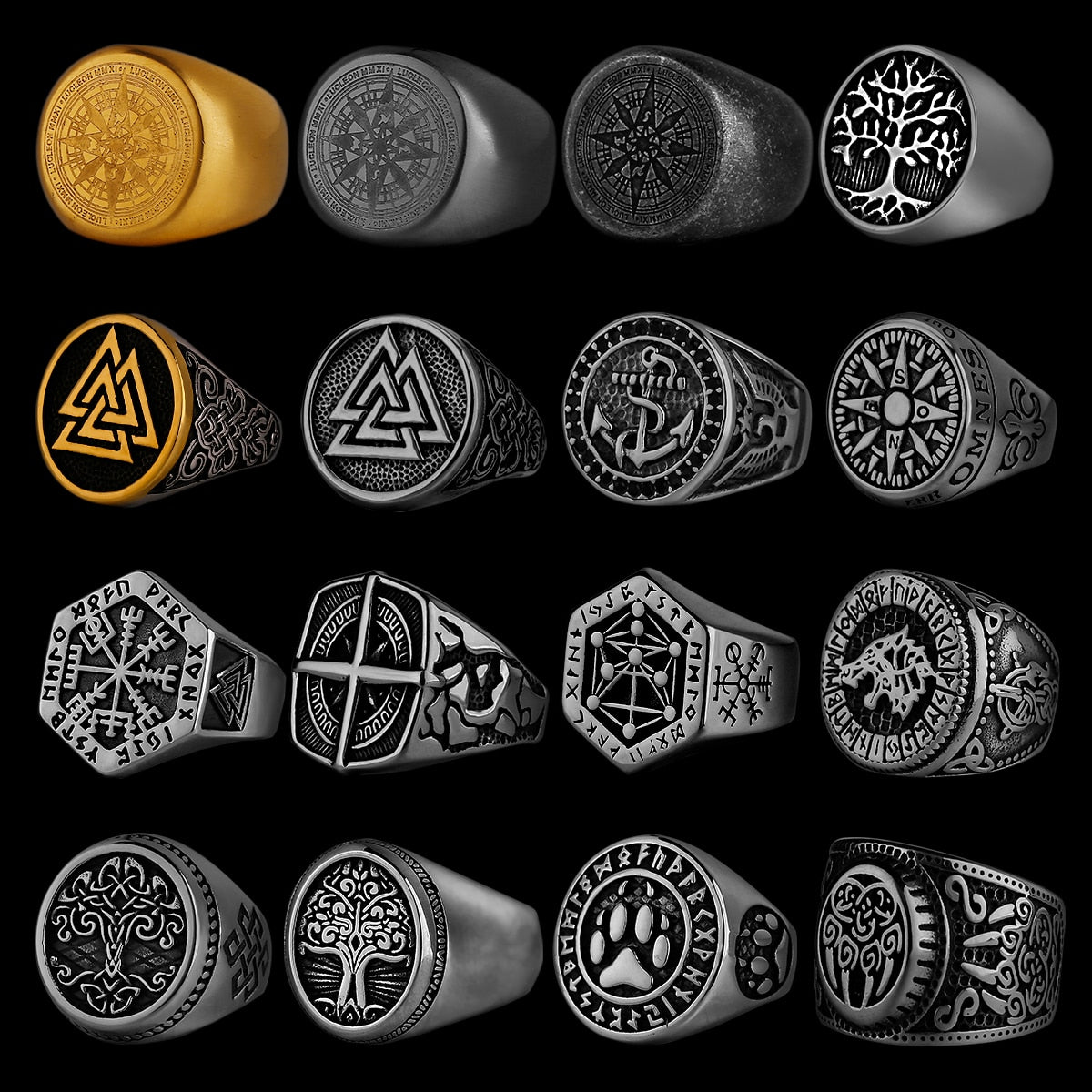 Nordic Stainless Steel Ring - MANY OPTIONS