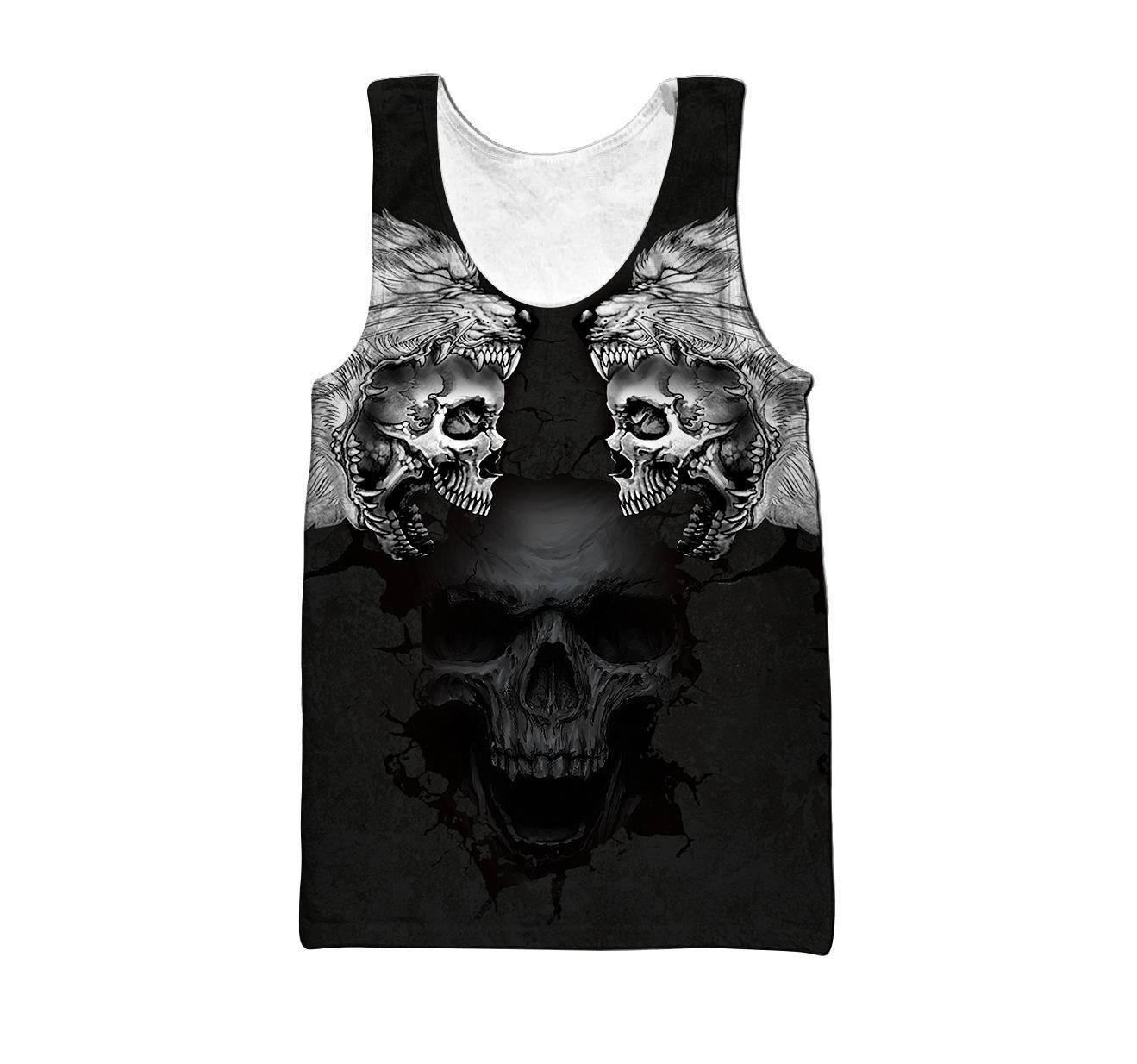 XS-XXXL Devil Skull Tank - 7 styles