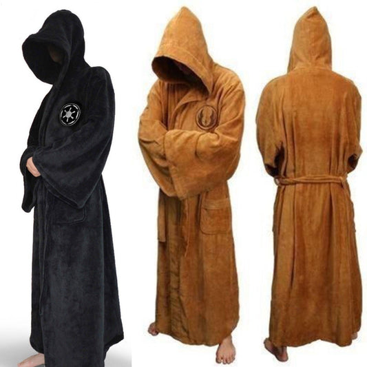 M-XL Fluffy Dressing Gown Jedi/Sith