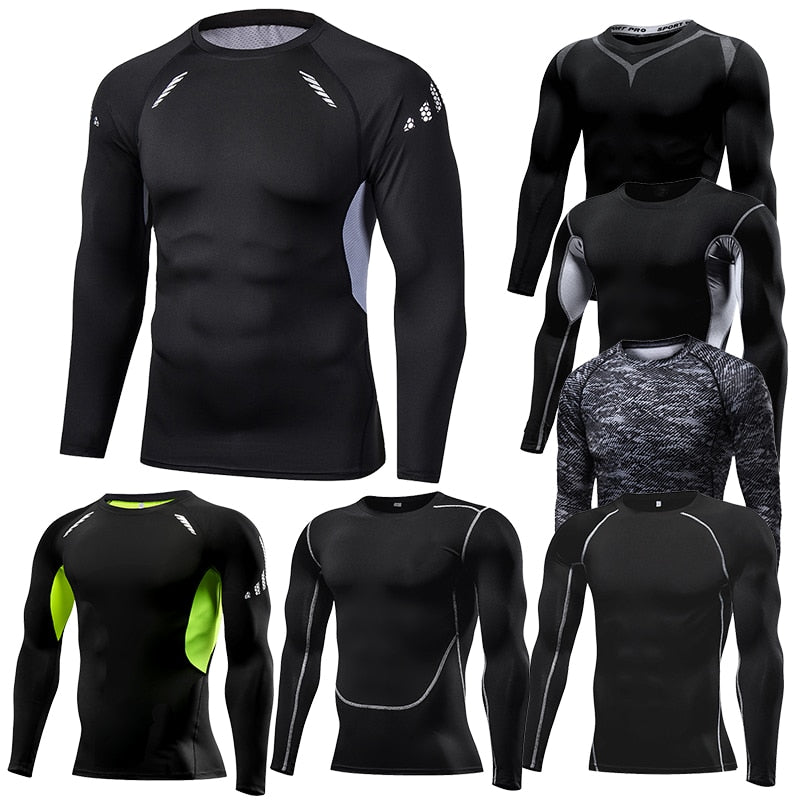 XS-XXL Compression Fitness Shirts - MANY COLOURS