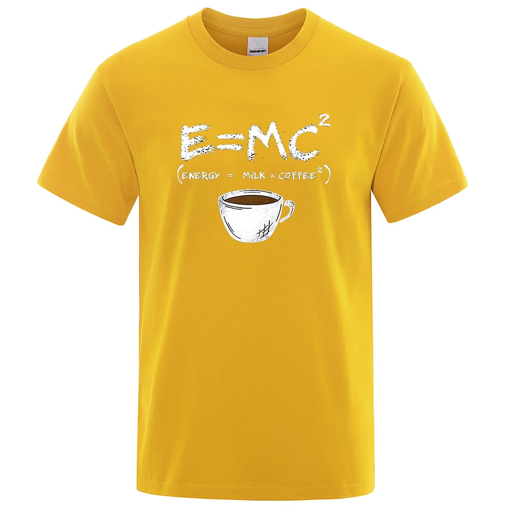 S-XXXL Energy=Milk+Coffee Tee