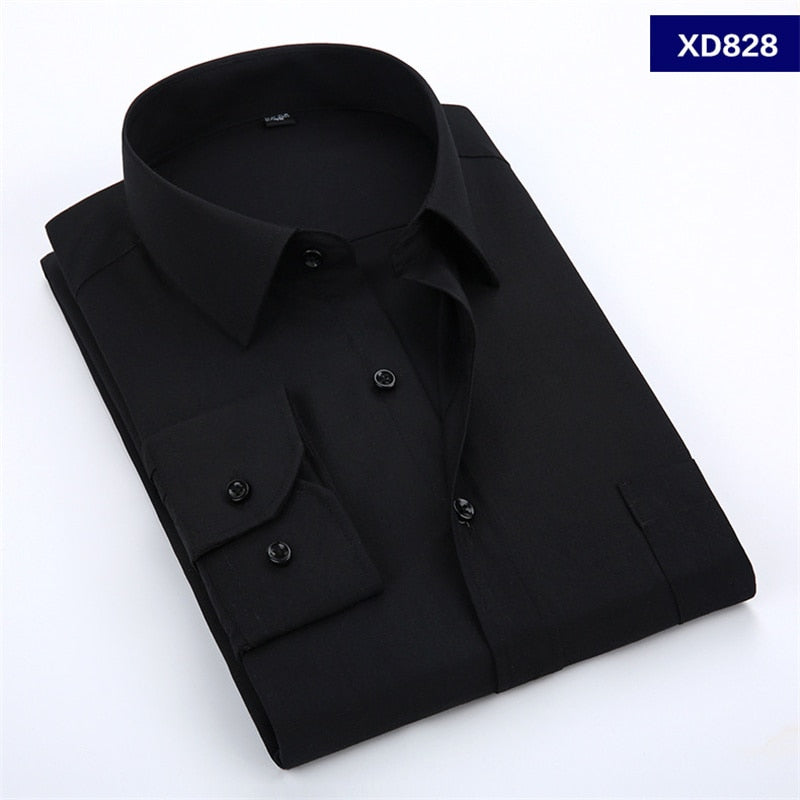 XS-6XL Solid Colour Dress Shirt - 6 colours