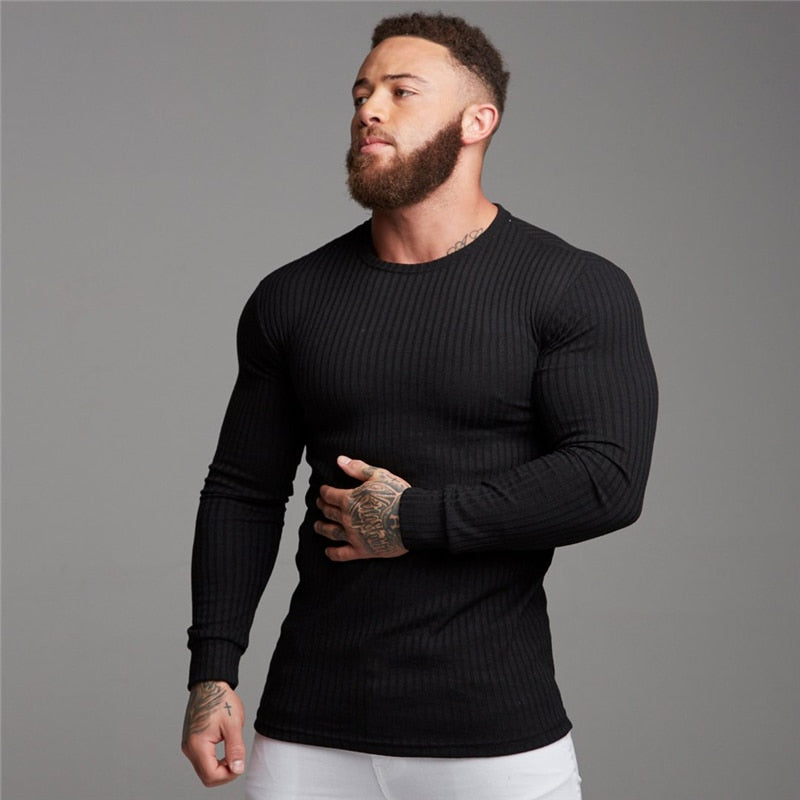 M-XXL Knit Long Sleeve Pullovers - 3 STYLES/5 COLOURS