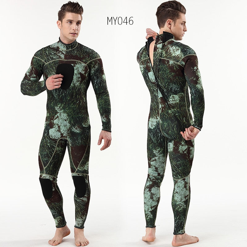 3mm Camouflage Wetsuit - 6 Colours