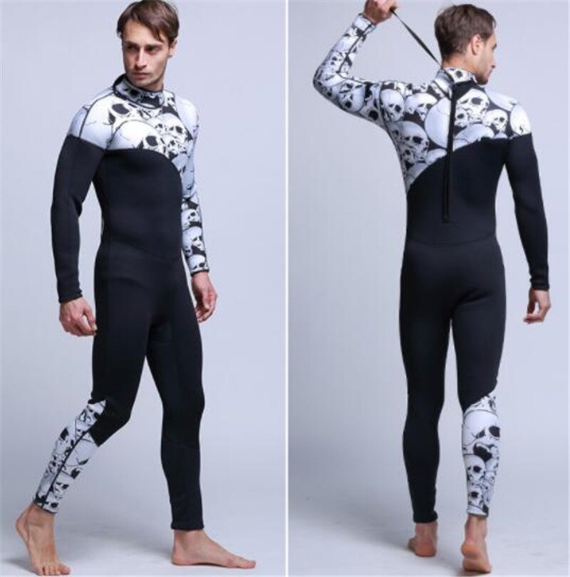 XS-XL Skull Neoprene Wetsuit