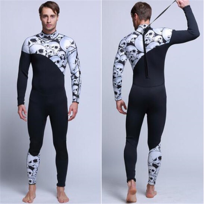 XS-XL Skull Neoprene Wetsuit