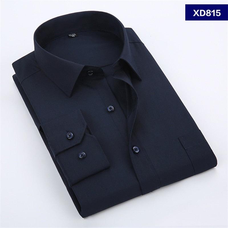 XS-6XL Solid Colour Dress Shirt - 6 colours