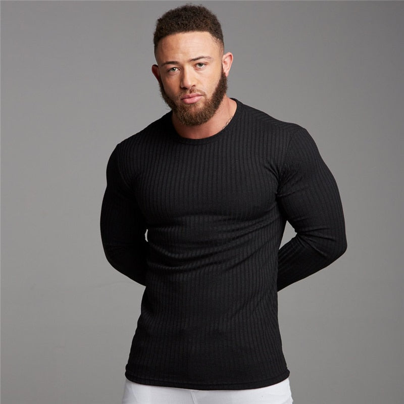 M-XXL Knit Long Sleeve Pullovers - 3 STYLES/5 COLOURS