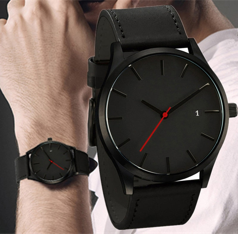 Leather Strap Watches - 4 colours