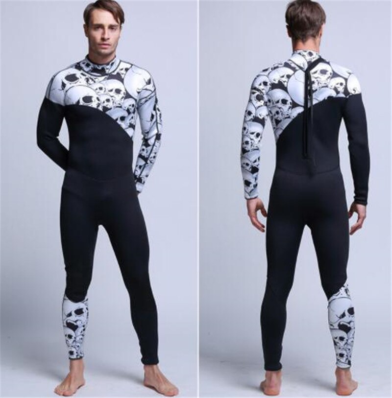 XS-XL Skull Neoprene Wetsuit