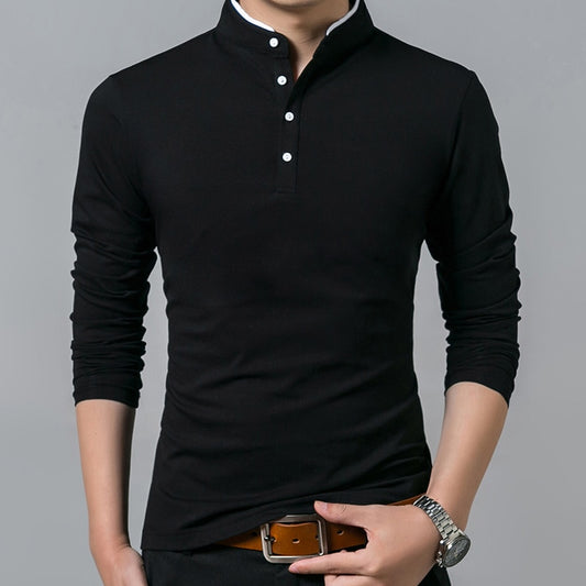 S-XXXL Mandarin Collar Shirt - 5 colours