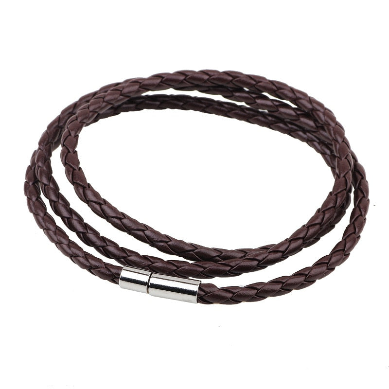 Braided Leather Bracelets - many colours