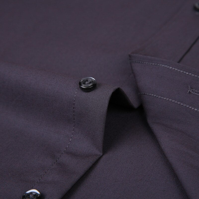 XS-6XL Solid Colour Dress Shirt - 6 colours