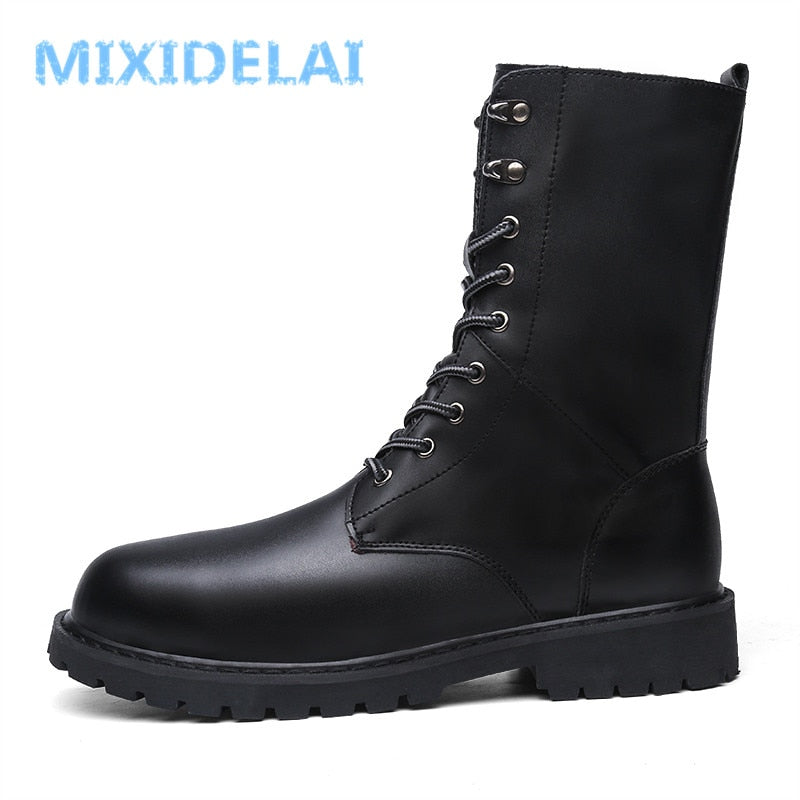 Leather Motorcycle  Boots - 2 Colours