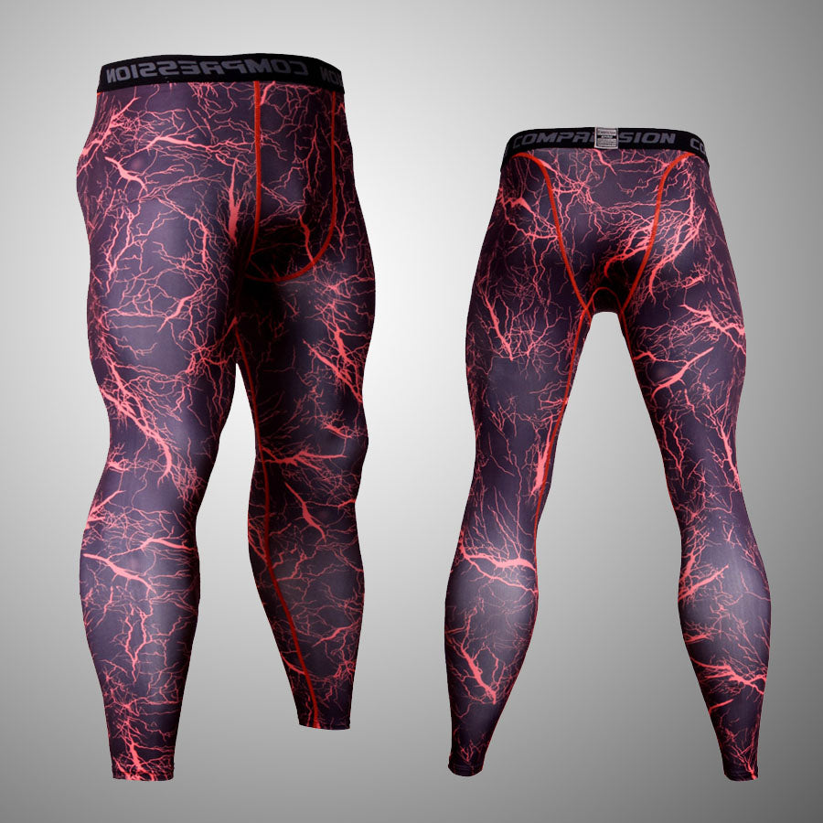 Men&#39;s Fitness Running Tights Gym training pants Camouflage Tracksuit Compression pants Jogging clothing leggings rashgard men