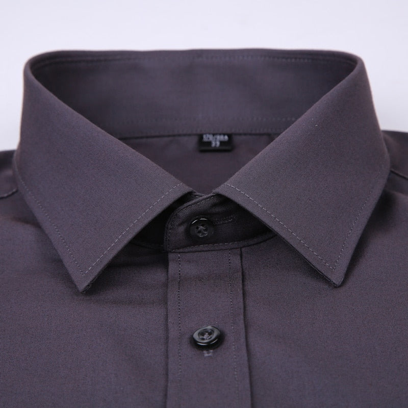 XS-6XL Solid Colour Dress Shirt - 6 colours