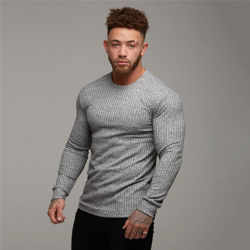 M-XXL Knit Long Sleeve Pullovers - 3 STYLES/5 COLOURS